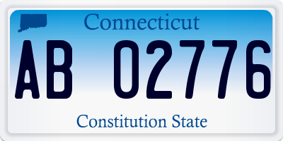 CT license plate AB02776