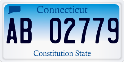 CT license plate AB02779