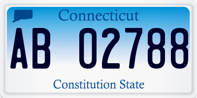 CT license plate AB02788