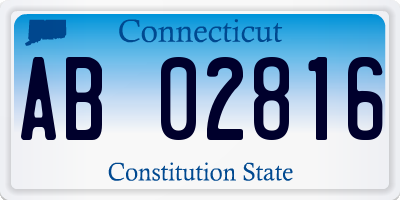 CT license plate AB02816