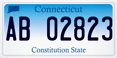 CT license plate AB02823