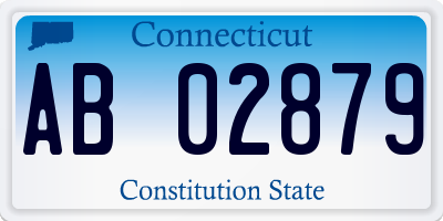 CT license plate AB02879