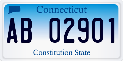 CT license plate AB02901