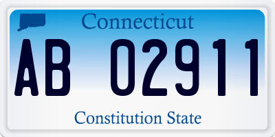 CT license plate AB02911