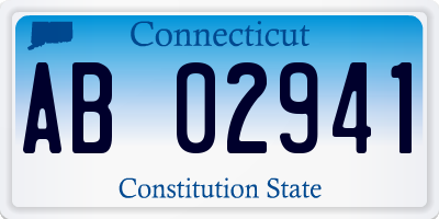 CT license plate AB02941