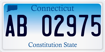 CT license plate AB02975