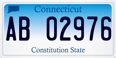 CT license plate AB02976