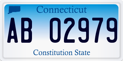 CT license plate AB02979