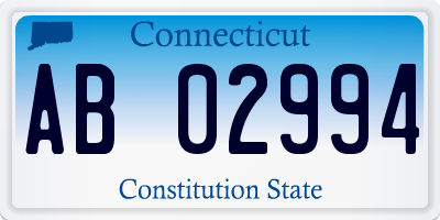 CT license plate AB02994