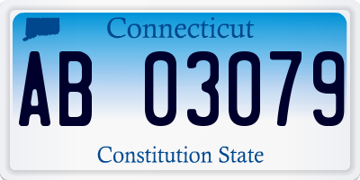 CT license plate AB03079