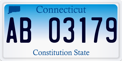 CT license plate AB03179