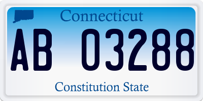 CT license plate AB03288