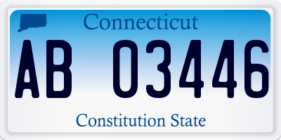 CT license plate AB03446