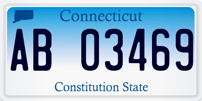 CT license plate AB03469