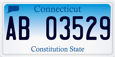 CT license plate AB03529