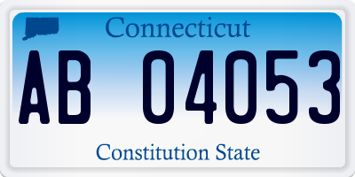 CT license plate AB04053