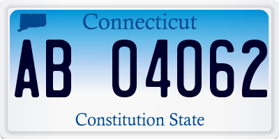 CT license plate AB04062