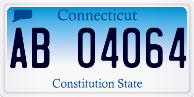 CT license plate AB04064