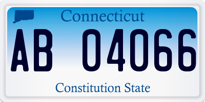 CT license plate AB04066