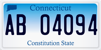 CT license plate AB04094