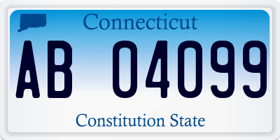 CT license plate AB04099