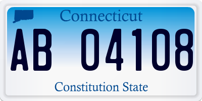 CT license plate AB04108