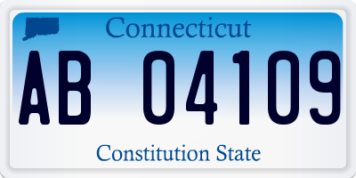 CT license plate AB04109
