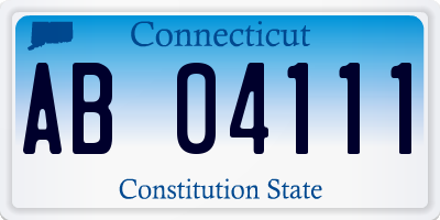 CT license plate AB04111