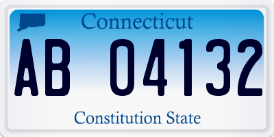 CT license plate AB04132