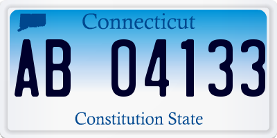 CT license plate AB04133