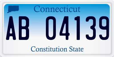 CT license plate AB04139