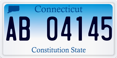 CT license plate AB04145