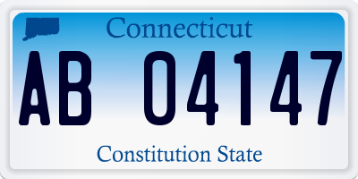 CT license plate AB04147