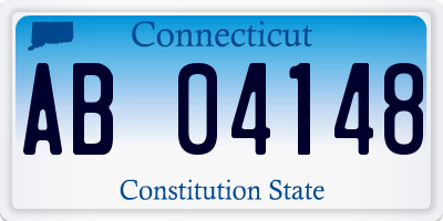 CT license plate AB04148