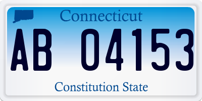 CT license plate AB04153