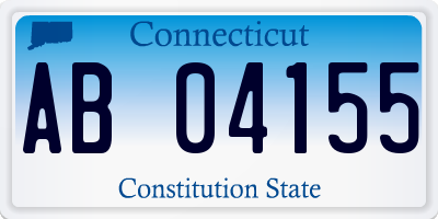 CT license plate AB04155