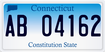 CT license plate AB04162
