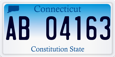 CT license plate AB04163