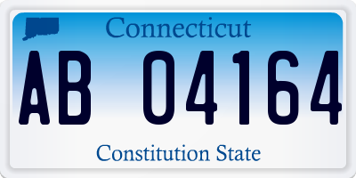 CT license plate AB04164