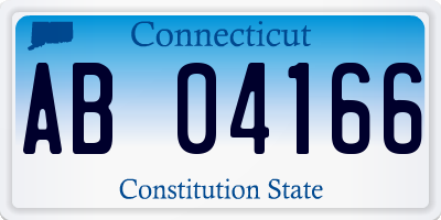 CT license plate AB04166
