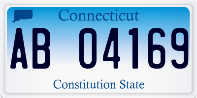 CT license plate AB04169