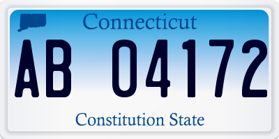 CT license plate AB04172