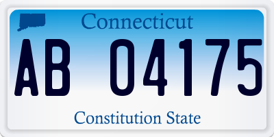 CT license plate AB04175