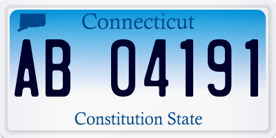 CT license plate AB04191