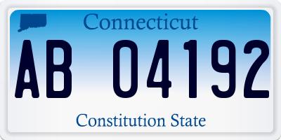 CT license plate AB04192