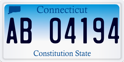 CT license plate AB04194