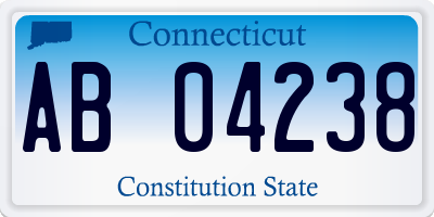 CT license plate AB04238