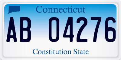 CT license plate AB04276