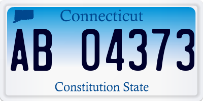 CT license plate AB04373