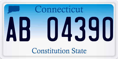 CT license plate AB04390